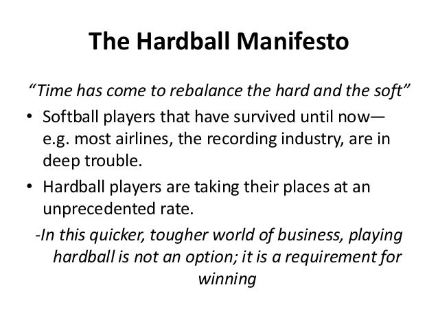 hardball manifesto
